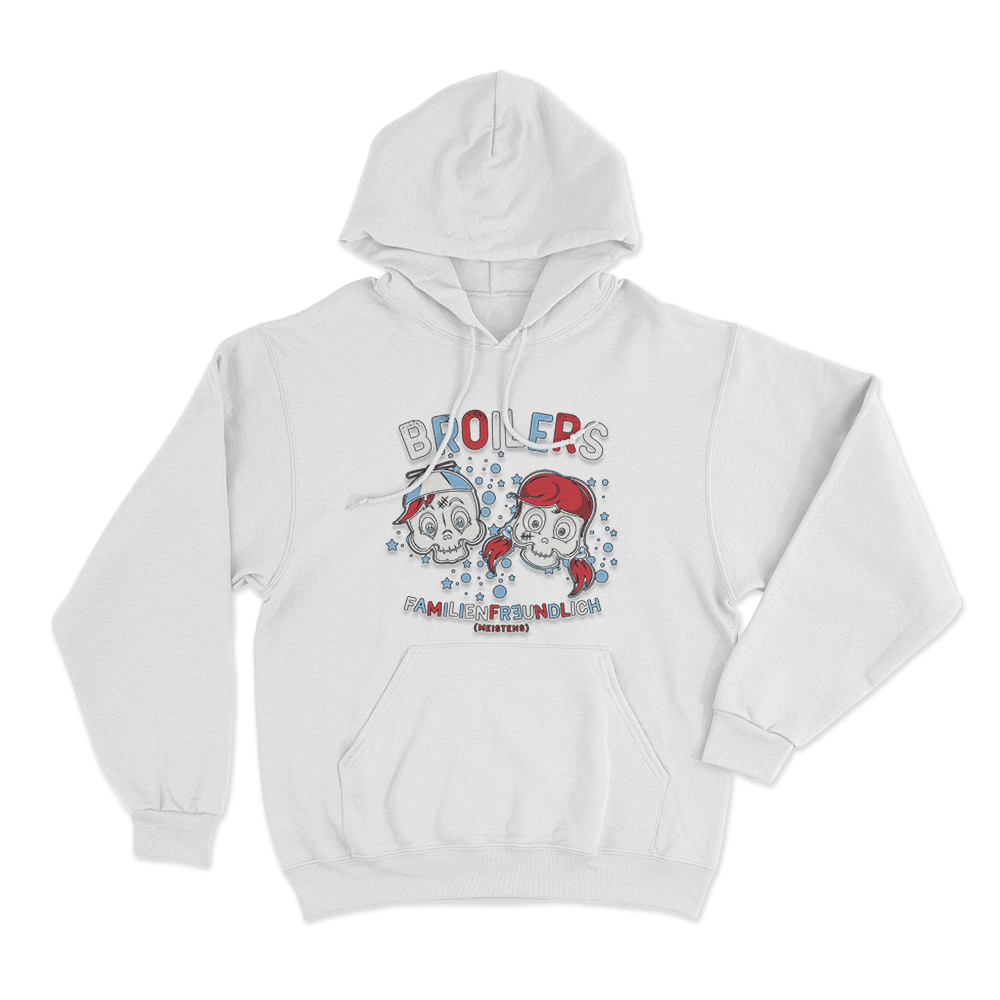 Broilers Familienfreundlich Unisex Hoodie White Broilers Familienfreundlich Unisex Hoodie White