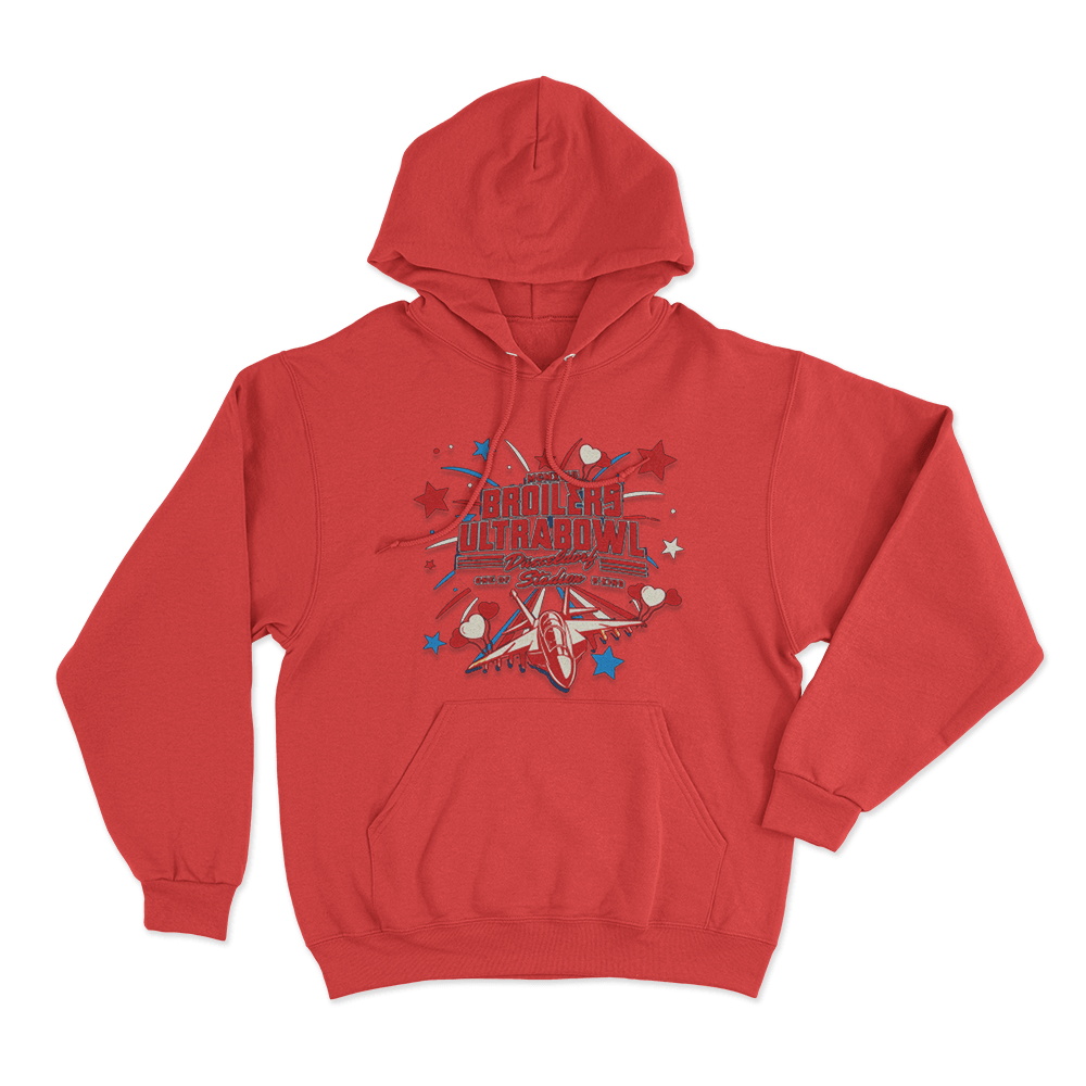 Broilers Ultrabowl Düsseldorf Stadium Unisex Hoodie Red Broilers Ultrabowl Dusseldorf Stadium Unisex Hoodie Red