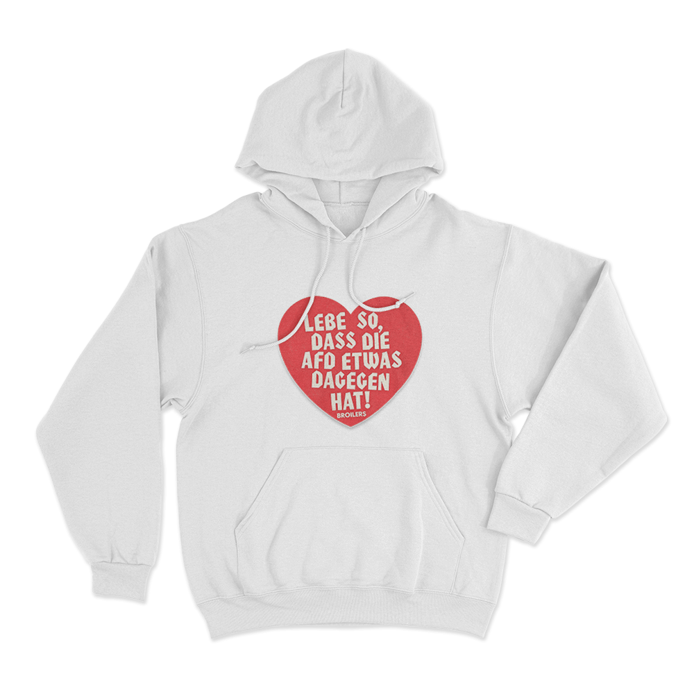 Lebe So Unisex Hoodie White Lebe So Unisex Hoodie White