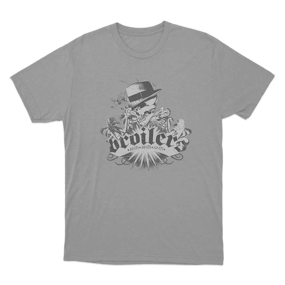 Skull And Palms Unisex T Shirt Grey Skull And Palms Unisex T Shirt Grey