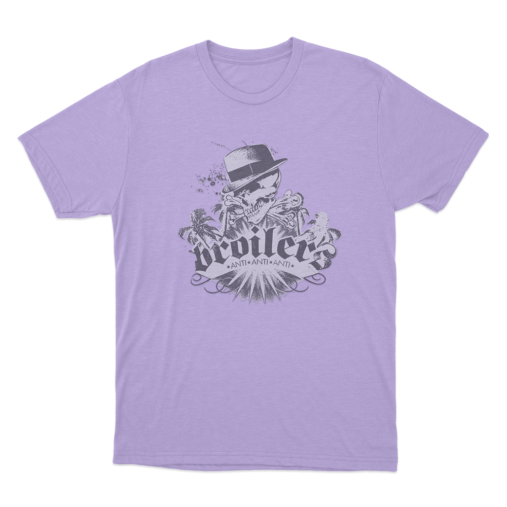Skull And Palms Unisex T Shirt Purple Skull And Palms Unisex T Shirt Purple